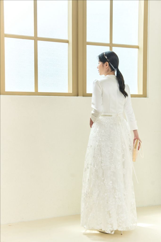 한복 웨딩 원피스/드레스, 덧치마 (슈가드레스 히아신스 제품)--1