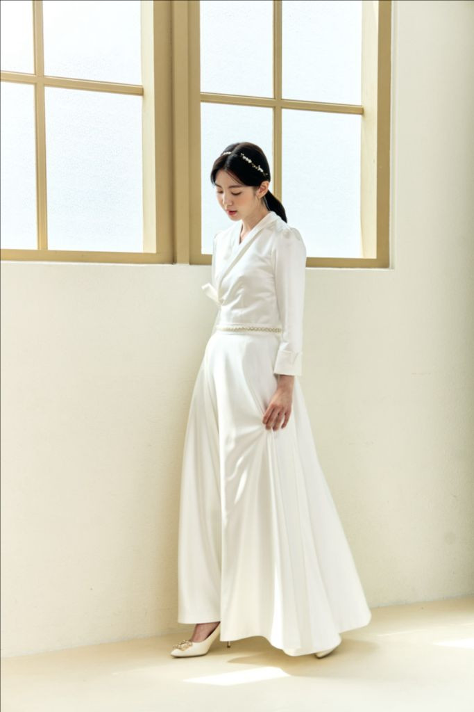 한복 웨딩 원피스/드레스, 덧치마 (슈가드레스 히아신스 제품)--2