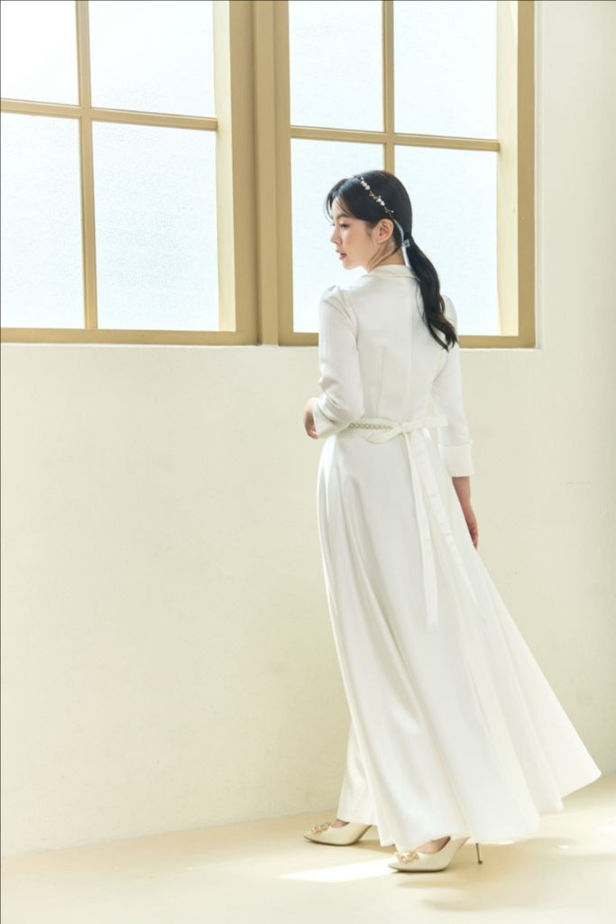 한복 웨딩 원피스/드레스, 덧치마 (슈가드레스 히아신스 제품)--3