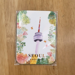 새상품>서울기념품 남산타워 페이퍼마그넷