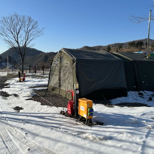 가격내림) 오투라이프 에어노크22 해피패밀리 에어텐트 면텐트 카키