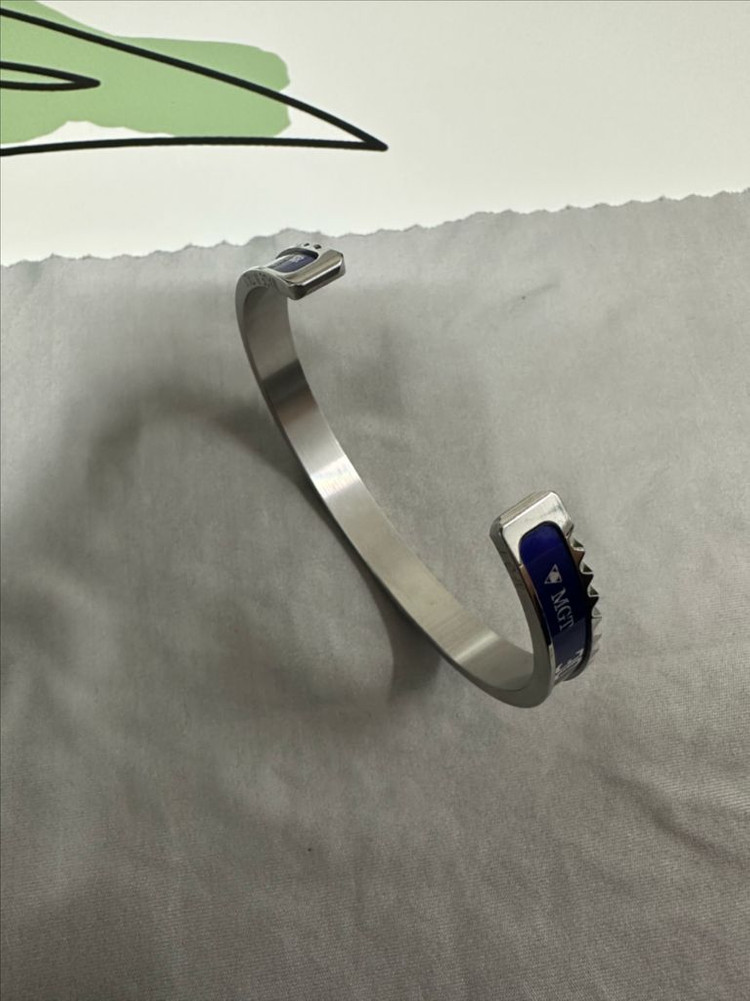 스피도미터 오피셜 브레이슬릿 이태리 명품 팔찌 실버블루 새제품--2