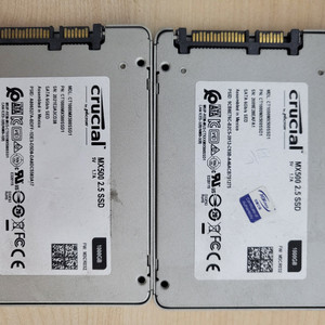 MX500 , 2.5인치 SSD 1TB 2개