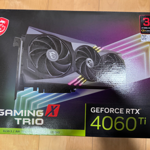 MSI RTX 4060Ti 8gb Gaming X Trio 팝니다