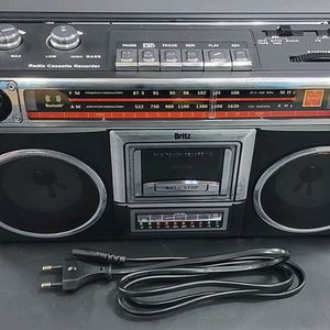 브리츠 BZ-BBX1 레트로 카세트 테이프 플레이 블루투스 라디오 스피커