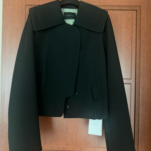 한스스타일 빅카라 크롭자켓