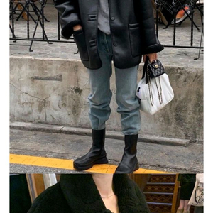 BR 브런치 리버시블 무스탕 양면 덤블 카라 시어링 jk