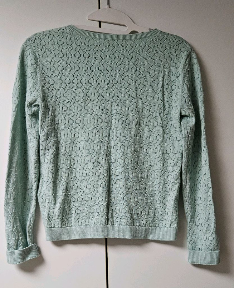 (정품)뽕쁘앙 민트색 이쁜 가디건 12Y 거의 새제품급--1