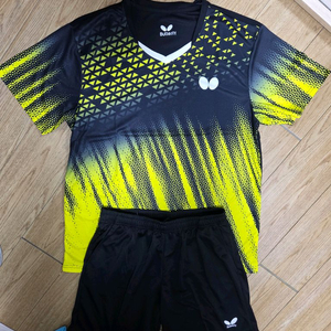 버터플라이 운동복 탁구복 탁구유니폼 상하의 한벌세트 새상품 판매