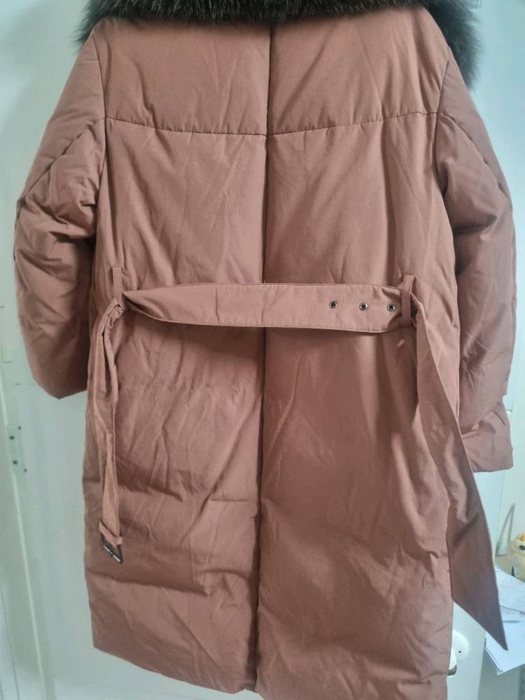 아날도바시니 천연모피 여우털 90사이즈 구스다운 100%--1