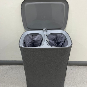 세탁 빨래 세탁물 바구니 2단 대형 분리형 대용량 90L