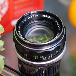 미놀타 55mm f1.7 렌즈 이미지
