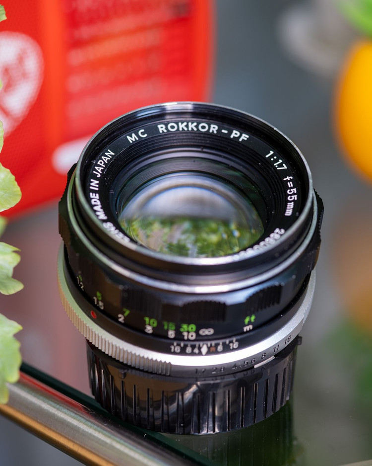 미놀타 55mm f1.7 렌즈 이미지