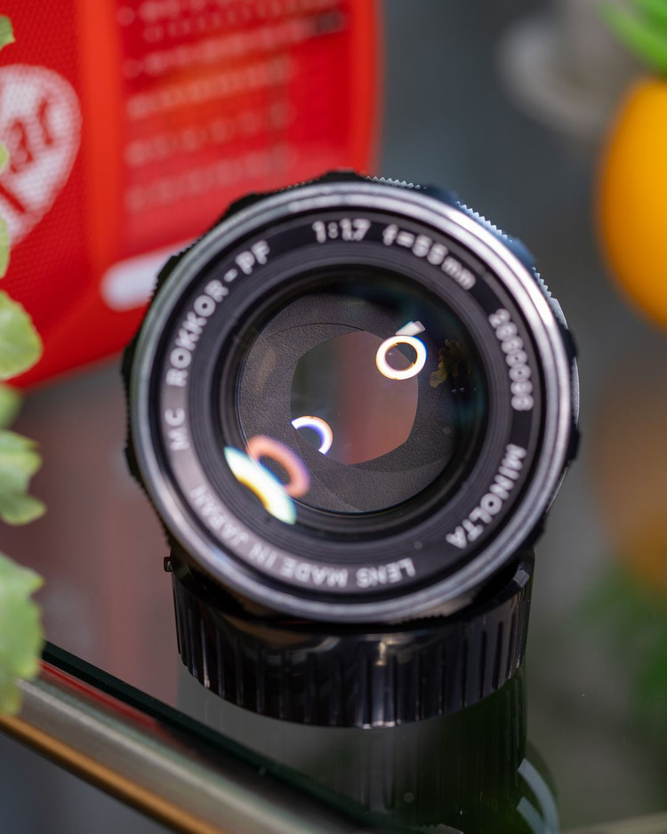 미놀타 55mm f1.7 렌즈 이미지