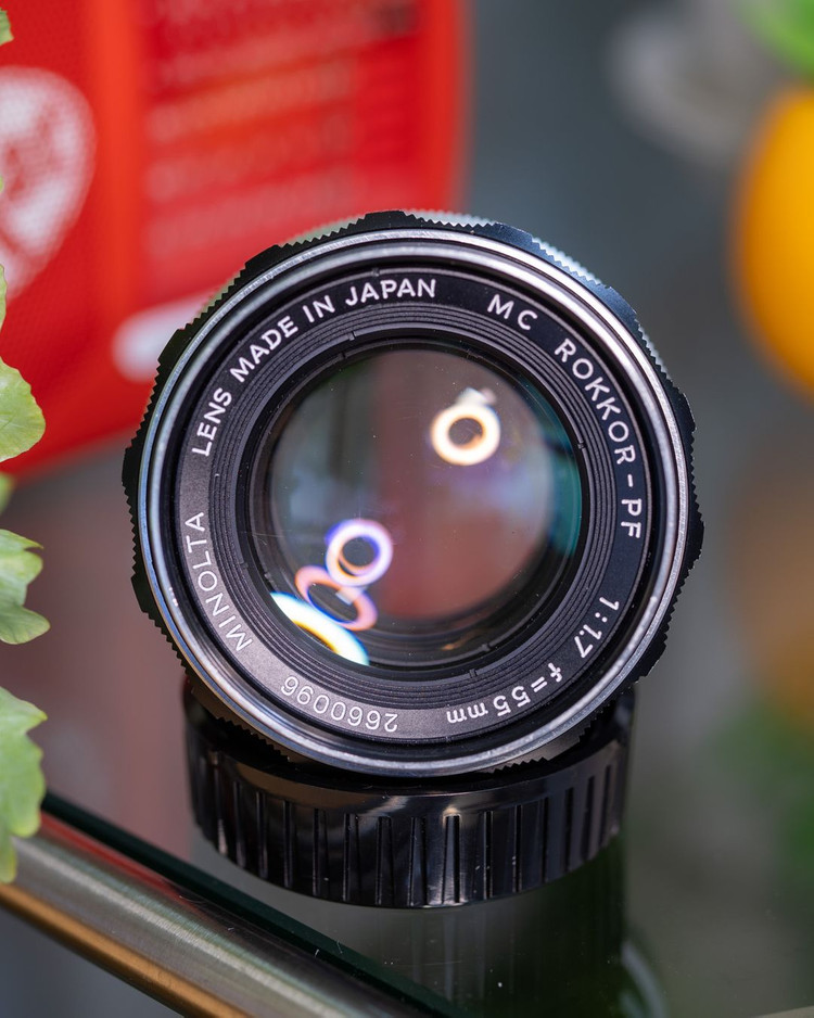 미놀타 55mm f1.7 렌즈 이미지