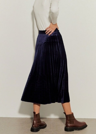 산드로 sandro 벨루아 플리츠 스커트 44 사이즈--2