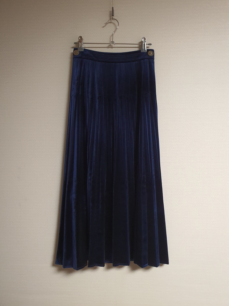 산드로 sandro 벨루아 플리츠 스커트 44 사이즈--4