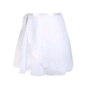 [새상품] 발레스커트 성인용 화이트 쉬폰