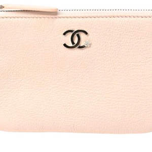 Chanel 미니파우치 정품 클래식 샤넬 미니 O-케이스는 베이지 캐비어