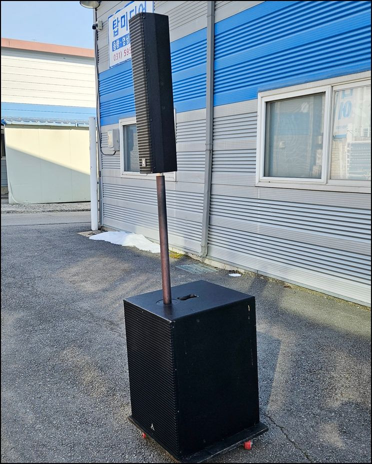 Morgen Audio X4 컬럼 스피커 + X15B 15인치 서브우퍼 중고 세트 (1통씩)--1