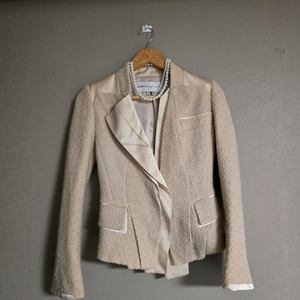 한섬 오브제 트위드자켓 ( 하객격식예식룩)