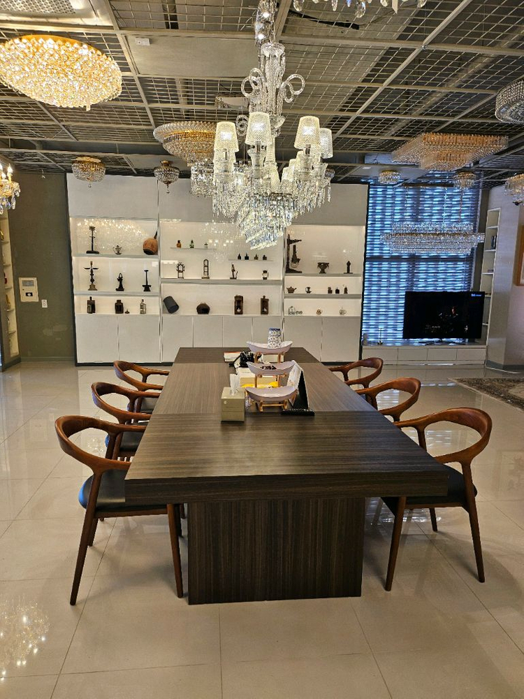 업무용 회사 대형 회의 테이블 & 의자 6개 세트( 콘센트매립형)--1