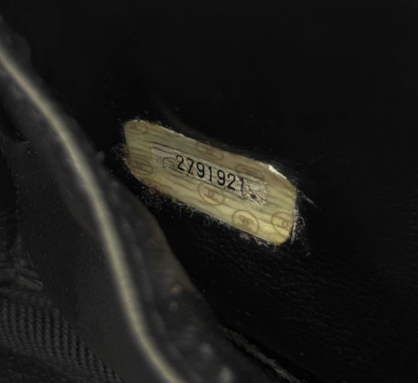 샤넬 여성 CC로고 베니티 구형 메이크업 파우치 토트백 금장 블랙 이미지