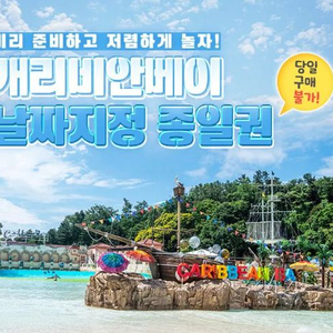 캐리비안베이+오후 에버랜드 이용권