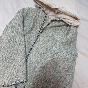 마인 트위드 후드자켓