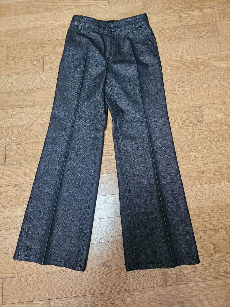 랑방컬렉션 글리터 부츠컷 데님팬츠--2