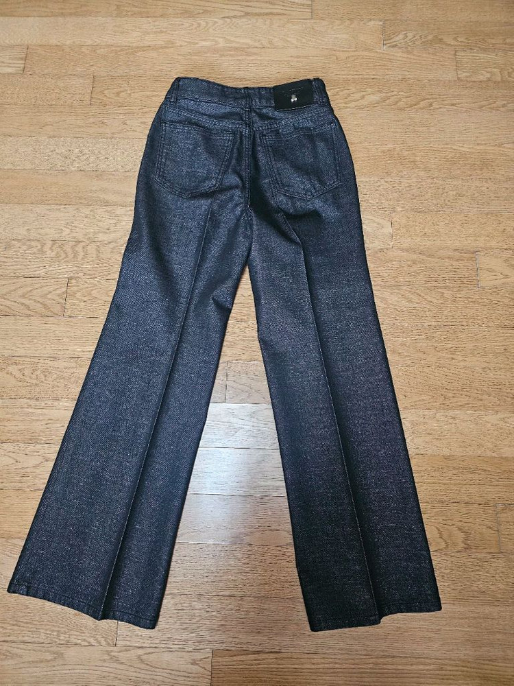 랑방컬렉션 글리터 부츠컷 데님팬츠--4