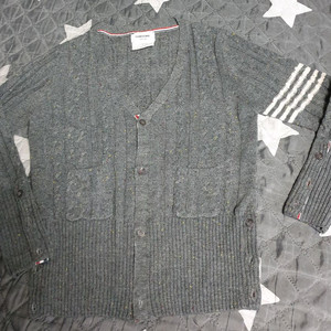 톰브라운 재팬 케이블 모헤어 가디건 그레이 (3사이즈)