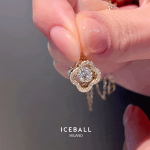 아이스볼 댄싱캐럿 목걸이 귀걸이 세트 새상품