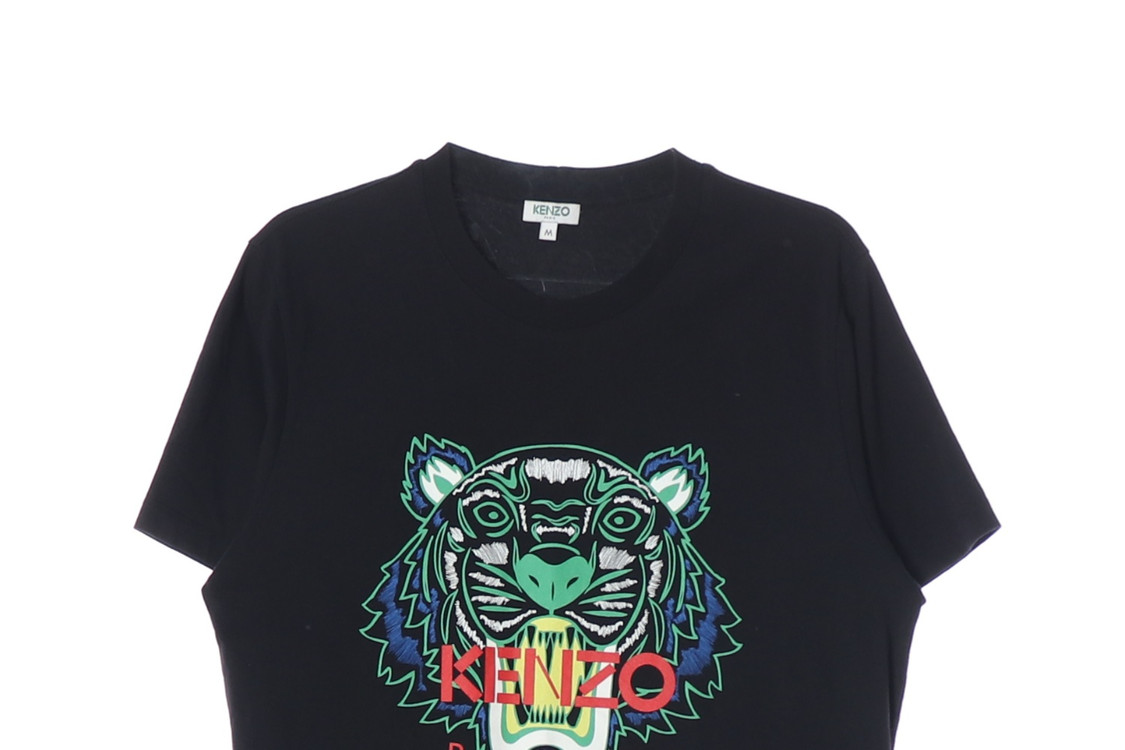 KENZO 겐조 블랙 빅타이거 로고 반팔 크루넥 티셔츠 M 이미지
