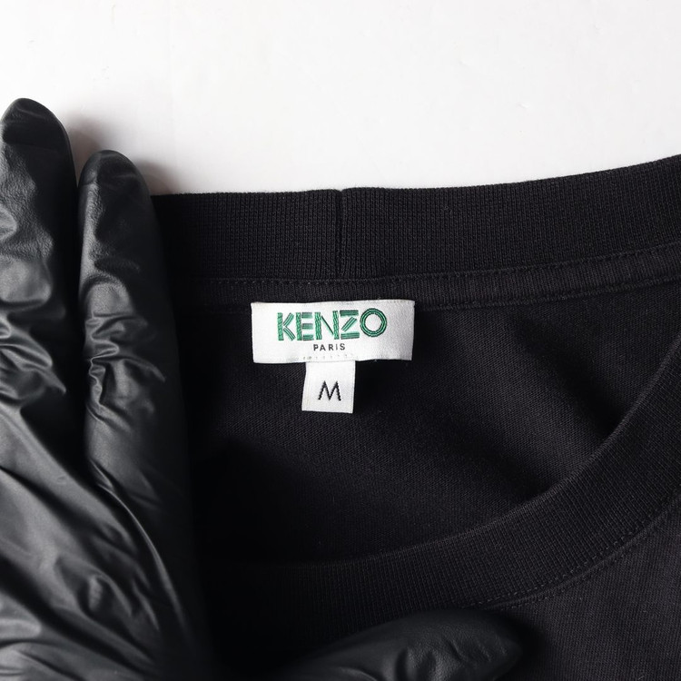 KENZO 겐조 블랙 빅타이거 로고 반팔 크루넥 티셔츠 M 이미지