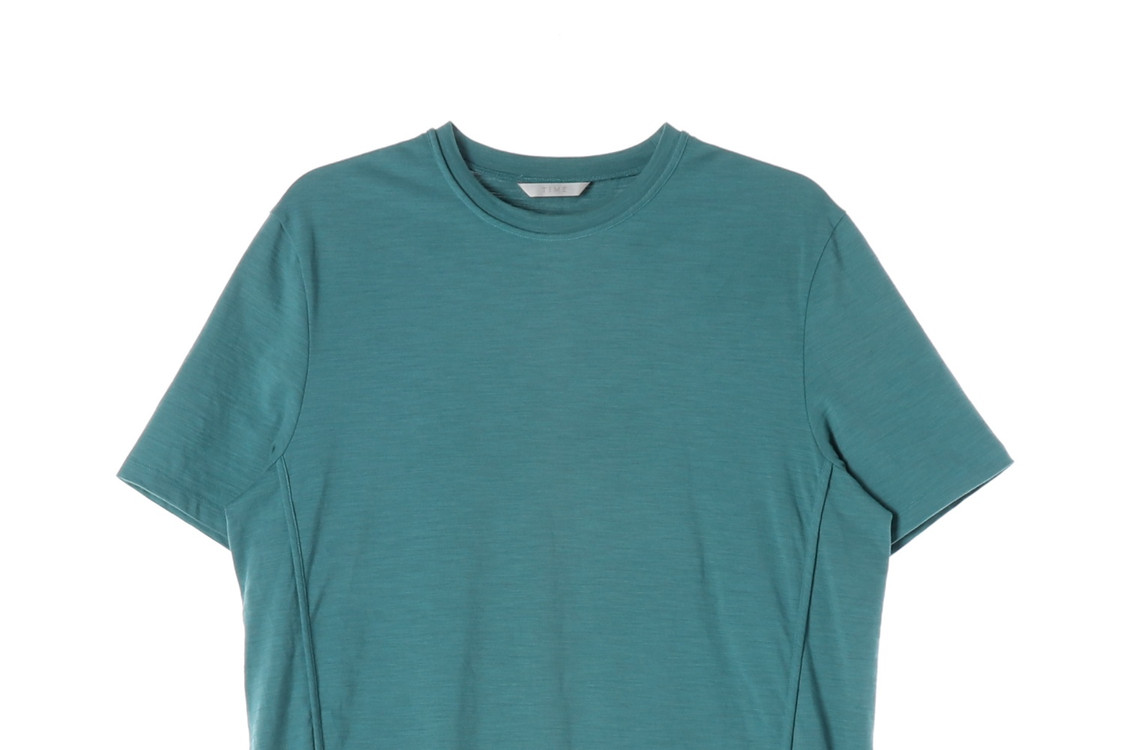 TIME 타임 그린 라인 반팔 크루넥 티셔츠 XL--2