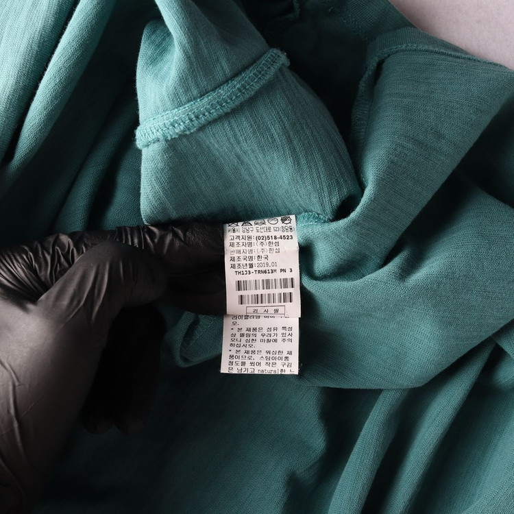 TIME 타임 그린 라인 반팔 크루넥 티셔츠 XL--6