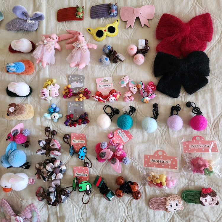 머리띠 방울 핀--1