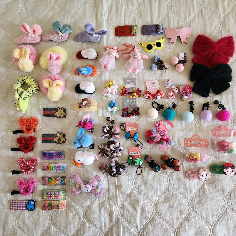 머리띠 방울 핀--3