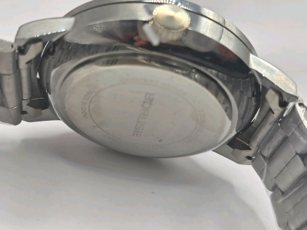 휠디자인 메탈 쿼츠 시계--7