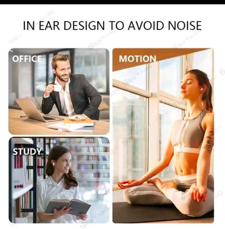 J40 무선 이어폰 더블 이어폰 1+1 새상품 미개봉--1