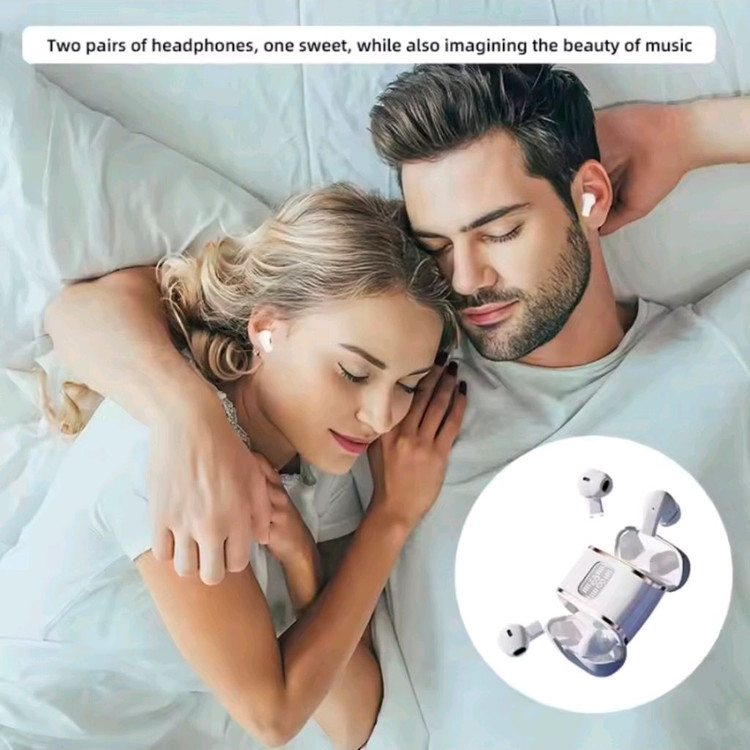 J40 무선 이어폰 더블 이어폰 1+1 새상품 미개봉--2