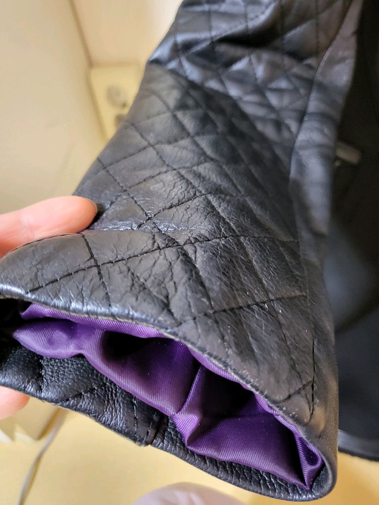 66사이즈 양가죽 & 양털 롱무스탕--2