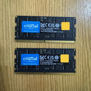 대구 크루셜 DDR5 노트북 램 5600 16G x 2 32G