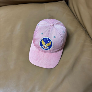 RRL 더블알엘 랄프로렌 폴로 윙로고 6패널 볼캡 모자 워시드 레드