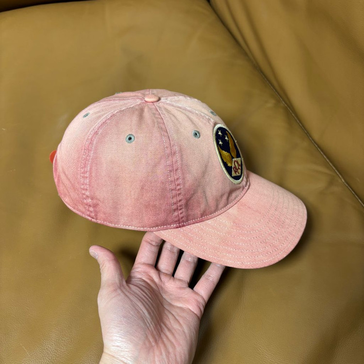 RRL 더블알엘 랄프로렌 폴로 윙로고 6패널 볼캡 모자 워시드 레드--2