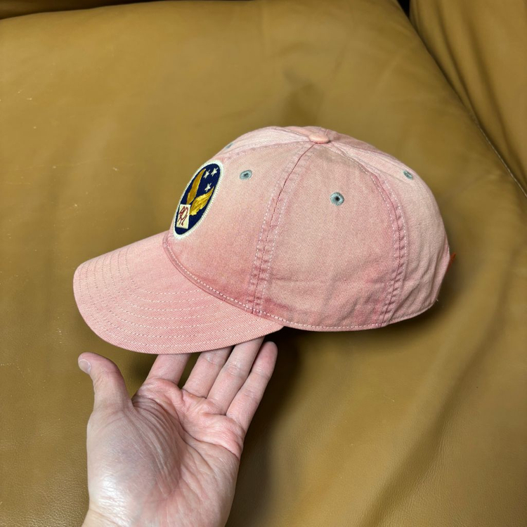 RRL 더블알엘 랄프로렌 폴로 윙로고 6패널 볼캡 모자 워시드 레드--3