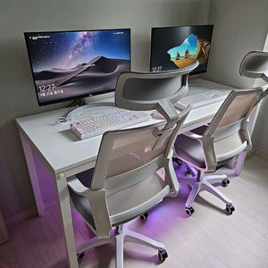 [최저가]올블랙 올화이트 원목 철제 컴퓨터 책상 테이블