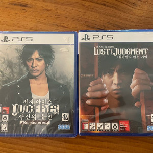 PS5 플레이스테이션5 저지아이즈 1,2 새제품 택포