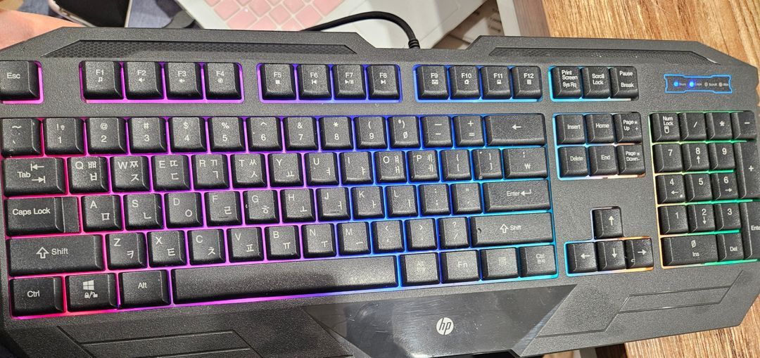 [일괄 특가] 가성비 게이밍 키보드 3종 세트 몽땅 처분 (한성 GTune, HP, 스카이디지탈)--3